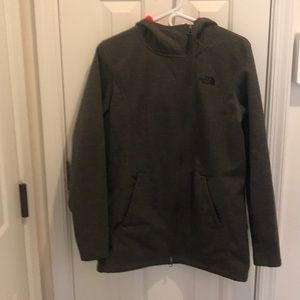 North face parka length sweatshirt